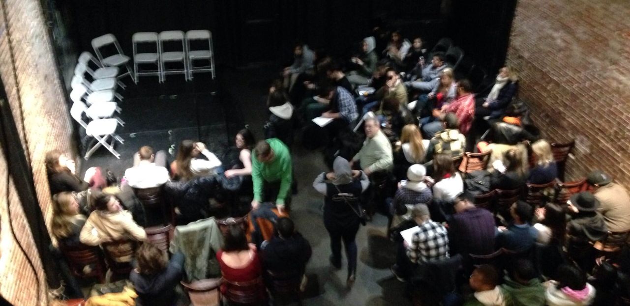 view from above at the Nuyorican slam
